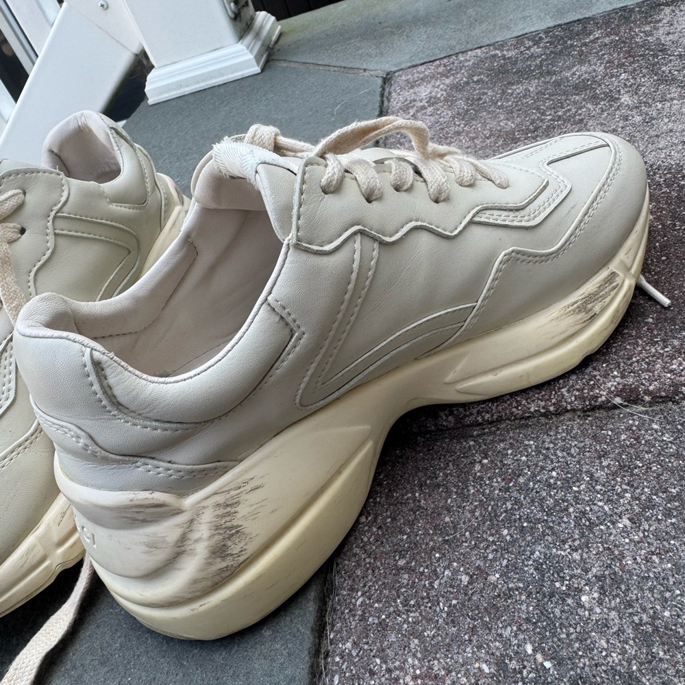 Gucci Beige Rhyton Sneakers - Picture 12 of 12